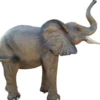 Casa Padrino Luxus Deko Skulptur Elefant Grau / Braun 160 x 66 x H. 160 cm - Große Deko Figur - XXL Deko Skulptur - XXL Deko Figur - Wohnzimmer Deko - Garten Deko - Luxus Deko XXL Figuren