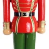 Casa Padrino Luxus Deko Skulptur Nussknacker König Rot / Mehrfarbig / Gold H. 200 cm - Lebensgroße Weihnachts Deko Figur - XXL Deko Skulptur - XXL Deko Figur - XXL Weihnachts Skulptur