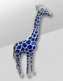 Casa Padrino Luxus Deko Skulptur Giraffe Design H. 210 cm - Riesige Gartenskulptur - Lebensgroße Skulptur - XXL Deko Skulptur - XXL Deko Figur