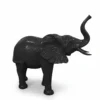 Casa Padrino Luxus Deko Skulptur Elefant H. 160 cm - Riesige Gartenskulptur - Lebensgroße Skulptur - XXL Deko Skulptur - XXL Deko Figur