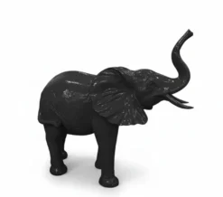 Casa Padrino Luxus Deko Skulptur Elefant H. 160 cm - Riesige Gartenskulptur - Lebensgroße Skulptur - XXL Deko Skulptur - XXL Deko Figur