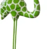 Casa Padrino Luxus Deko Skulptur Flamingo Grün / Weiß H. 120 cm - Große Deko Figur - XXL Deko Skulptur - XXL Deko Figur - XXL Tierfigur - Wohnzimmer Deko - Garten Deko - Luxus Deko XXL Figuren