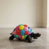 Casa Padrino Luxus Deko Skulptur Reptil Schildkröte Bunt Quartal H. 44 cm - Deko Skulptur - Deko Figur - Tierfigur - Gartendeko