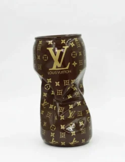 Casa Padrino Luxus Deko Skulptur Deko Objekt Gedrehte Spulen Louis Vuitton Monogramme H. 35 cm - Deko Skulptur - Deko Figur - Tierfigur - Gartendeko