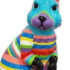 Casa Padrino Luxus Deko Skulptur Hase Mehrfarbig H. 220 cm - Riesige Gartenskulptur - XXL Deko Skulptur - XXL Deko Figur - XXL Tierfigur - Luxus Garten Deko Tierfigur