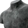 Casa Padrino Luxus Deko Torso Skulptur Antik Bronze / Beige 50 x 23 x H. 66 cm - Metall Deko Figur mit Marmorsockel - Wohnzimmer Deko - Schreibtisch Deko - Büro Deko - Deko Accessoires