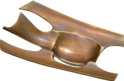 Casa Padrino Luxus Designer Aschenbecher Vintage Messing 26 x 15 x H. 7,5 cm - Dekorativer Messing Aschenbecher - Deko Accessoires - Luxus Deko - Luxus Accessoires
