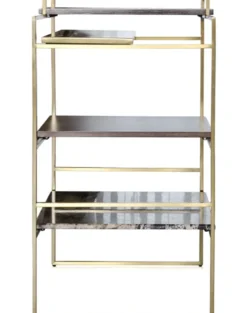 Casa Padrino Luxus Designer Beistelltisch Gold 45 x 45 x H. 80,5 cm - Designer Möbel
