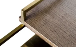 Casa Padrino Luxus Designer Beistelltisch Gold 45 x 45 x H. 80,5 cm - Designer Möbel