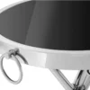 Casa Padrino Luxus Designer Beistelltisch Silber 52 x H. 60 cm - Wohnzimmer Möbel
