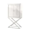 Casa Padrino Luxus Designer Barschrank aus Edelstahl verspiegelt - 83 x 38 x H. 151 cm