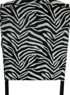Casa Padrino Luxus Designer Chesterfield Ohren Sessel Zebra - Club Möbel - Limited Edition