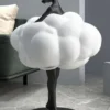 Casa Padrino Luxus Designer Deko Skulptur Tänzerin Schwarz / Weiß Ø 49 x H. 75 cm - Kunstharz Deko Figur - Wohnzimmer Deko - Luxus Designer Deko Accessoires - Luxus Qualität - Made in Italy