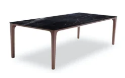 Casa Padrino Luxus Designer Esstisch mit Glasplatte in Halb Edelstein Optik - High Class Esszimmer Tisch
