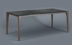 Casa Padrino Luxus Designer Esstisch mit Glasplatte in Halb Edelstein Optik - High Class Esszimmer Tisch