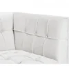 Casa Padrino Luxus Designer Hotel Sessel in Weiß mit schwarzem Gestell - 94 x 82 x 77 cm