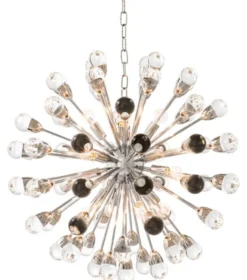 Casa Padrino Luxus Designer Kronleuchter Silber Durchmesser 75 cm - Limited Edition