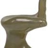 Casa Padrino Luxus Designer Stuhl Hand Moosgrün 60 x 50 x H. 89 cm - Fiberglas Stuhl - Luxus Möbel - Designer Möbel - Fiberglas Möbel