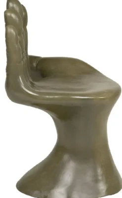 Casa Padrino Luxus Designer Stuhl Hand Moosgrün 60 x 50 x H. 89 cm - Fiberglas Stuhl - Luxus Möbel - Designer Möbel - Fiberglas Möbel