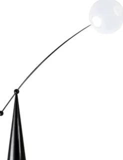 Casa Padrino Luxus Designer Stehleuchte Matt Schwarz 156 x H. 176 cm - Schwenkbare LED Stehlampe - Luxus LED Stehleuchten - Luxus LED Leuchten - Luxus Möbel - Luxus Einrichtung