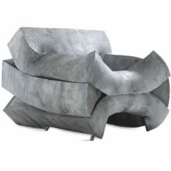 Casa Padrino Luxus Designer Sessel Grau 102 cm - Luxus Möbel - Made in Italy
