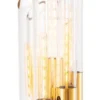 Casa Padrino Luxus Designer Tischleuchte Gold 30 x 30 x H. 80 cm - Limited Edition