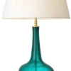Casa Padrino Luxus Designer Tischleuchte Türkis 26 x 52,5 x H. 91 cm - Limited Edition