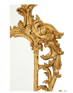 Casa Padrino Luxus Designer Wandspiegel Barock Stil Gold Blatt 124 x H 190 cm