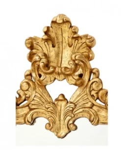 Casa Padrino Luxus Designer Wandspiegel Barock Stil Gold Blatt 124 x H 190 cm