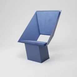 Casa Padrino Luxus Designer Wohnzimmer & Hotel Metall Sessel Blau - Made in Italy