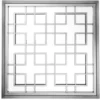 Casa Padrino Luxus Designer Wandspiegel in Black Nickel Finish 100 x 100 cm