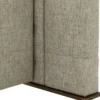 Casa Padrino Luxus Doppelbett Rahmen mit Kopfteil Naturfarben / Messing / Anthrazitgrau 224 x 224 x H. 145,5 cm - Schlafzimmer Möbel - Hotel Möbel - Luxus Qualität