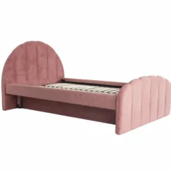 Casa Padrino Luxus Doppelbett Rosa 120 x 200 cm - Schlafzimmer Möbel