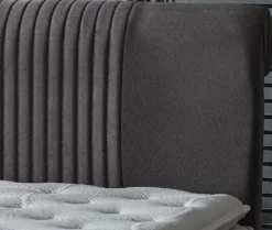 Casa Padrino Luxus Doppelbett Grau / Weiß / Dunkelbraun 180 x 200 cm - Massivholz Bett mit Kopfteil und Matratze - Schlafzimmer Möbel - Hotel Möbel - Luxus Möbel - Luxus Einrichtung