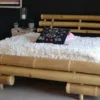 Casa Padrino Luxus Doppelbett Naturfarben 190 x 245 x H. 70 cm - Bambus Bett - Schlafzimmer Möbel - Bambus Möbel - Luxus Möbel - Luxus Einrichtung