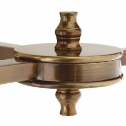 Casa Padrino Luxus Doppel Wandleuchte Antik Messing / Weiß 40 cm - Luxus Leuchten