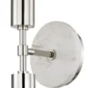 Casa Padrino Luxus Doppel Wandleuchte Silber / Weiß 12,7 x 16,5 x H. 50,8 cm - Hotel & Restaurant Wandlampe