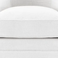 Casa Padrino Luxus Drehsessel Weiß 72 x 82 x H. 74 cm - Wohnzimmer Sessel - Luxus Möbel
