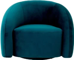 Casa Padrino Luxus Drehsessel Grün / Türkis / Blau / Schwarz 91 x 80 x H. 66 cm - Wohnzimmer Samt Sessel - Wohnzimmer Möbel - Luxus Möbel - Wohnzimmer Einrichtung - Luxus Einrichtung - Möbel Luxus