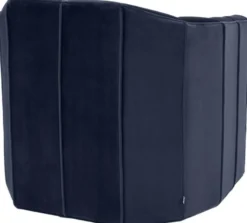 Casa Padrino Luxus Drehsessel Mitternachtsblau 84 x 85 x H. 77 cm - Wohnzimmer Sessel