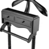 Casa Padrino Luxus Dressboy mit 2 Schubladen schwarz 51 x 46,5 x H. 123 cm - Luxus Kollektion