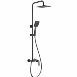 Casa Padrino Luxus Duschgarnitur mit Überkopfbrause und Handbrause H. 83-140 cm