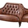 Casa Padrino Luxus Echt Leder Sofa Vintage Leder Braun, 170 x 130 x 82 cm - 4-seitig nutzbares Clubsofa