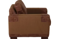 Casa Padrino Luxus Echtleder Sessel Braun 92 x H. 93 cm - Chesterfield Möbel