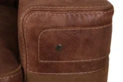 Casa Padrino Luxus Echtleder Sessel Braun 92 x H. 93 cm - Chesterfield Möbel