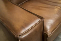 Casa Padrino Luxus Echtleder Wohnzimmer Set - Verschiedene Farben - 2 Sofas & 2 Sessel - Wohnzimmer Leder Möbel - Luxus Qualität