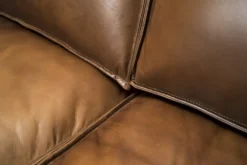 Casa Padrino Luxus Echtleder Wohnzimmer Set - Verschiedene Farben - 2 Sofas & 2 Sessel - Wohnzimmer Leder Möbel - Luxus Qualität