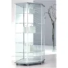Casa Padrino Luxus Eck-Ladenvitrine 73 x 73 cm H. 180 cm - Ladeneinrichtung - Boutique Möbel - Made in Italy
