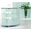 Casa Padrino Luxus Eck-Ladenvitrine 73 x 73 cm H. 92 cm - Ladeneinrichtung - Boutique Möbel - Made in Italy