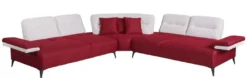 Casa Padrino Luxus Ecksofa Bordeauxrot / Weiß / Grau 310 x 310 cm - Wohnzimmer Sofa